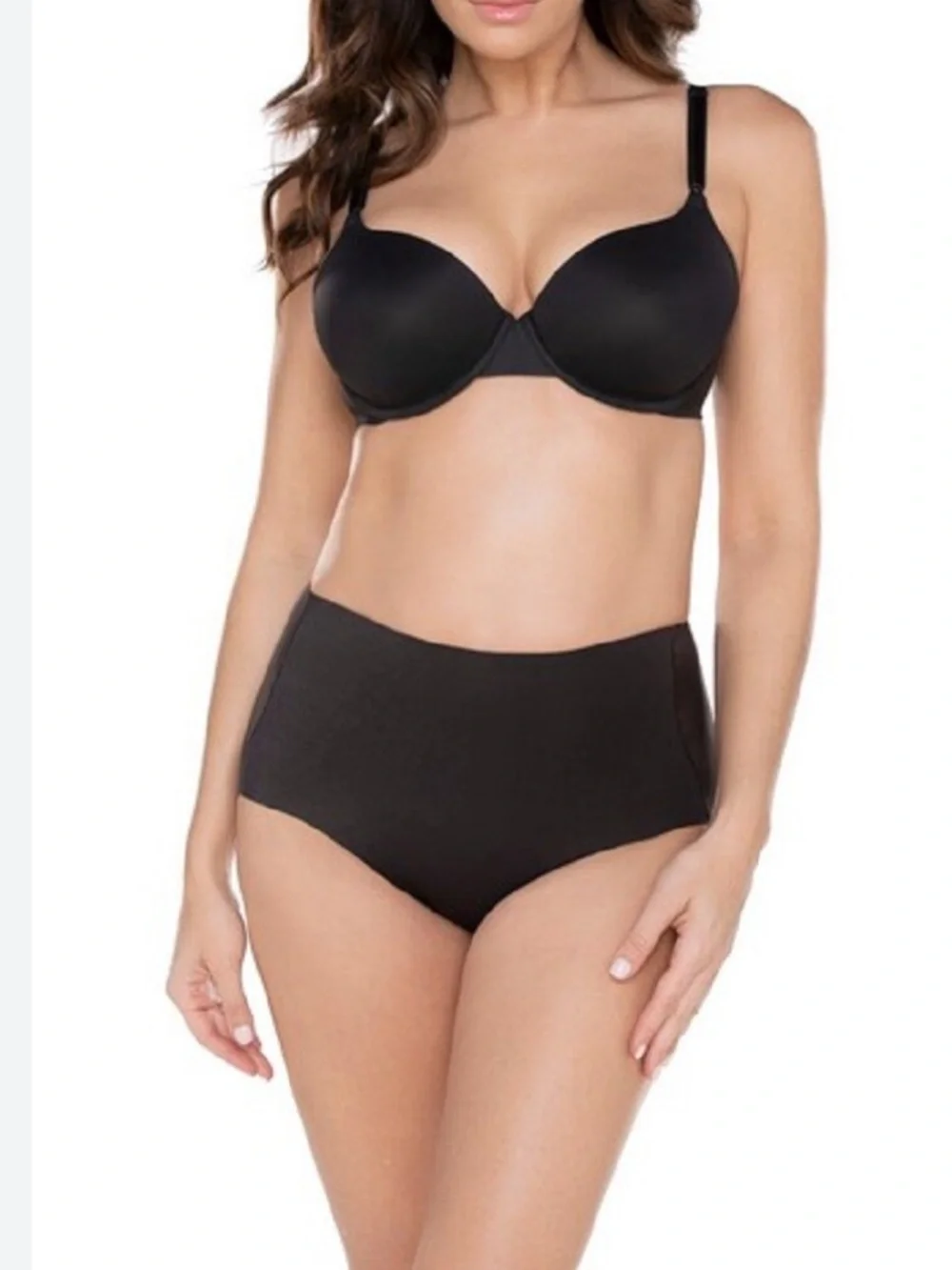 MIRACLESUIT Brief NEW Everyday Smoothing Light Shaping Slimming Black Size L